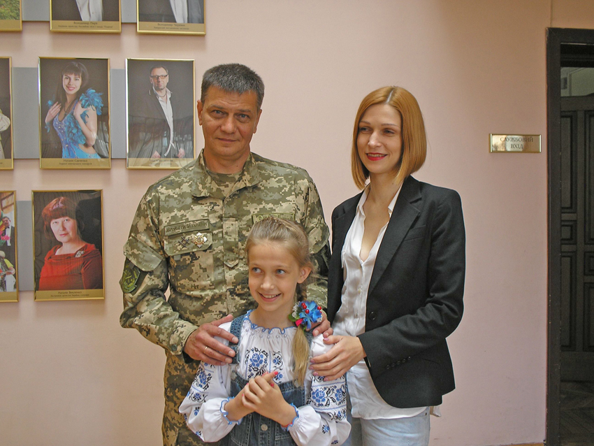 Ігор Личаний зі своєю родиною. Фото автора